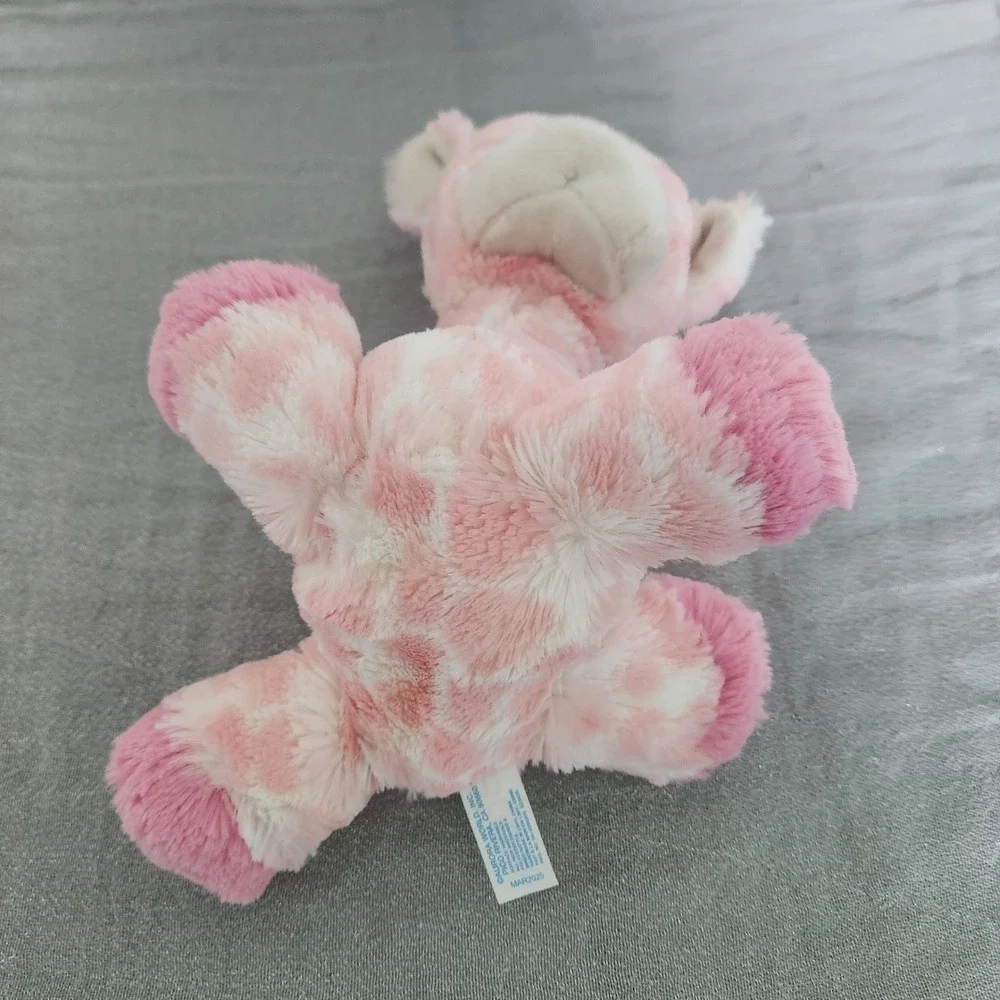 Ebba Aurora World Pink Spotted Giraffe Plush Rattle Stuffed Animal Toy 10